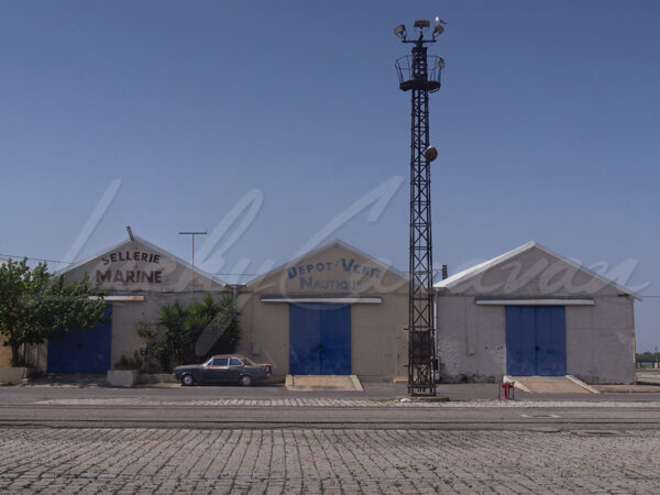 Maritime warehouses in Port Saint Louis du Rhône, Bouches du Rhône, France