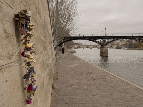 Love locks on the quays of the Seine, Paris