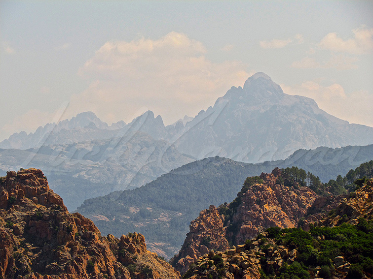 Mountain landscape in Corsica