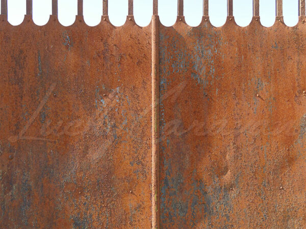 Old rusted iron gate