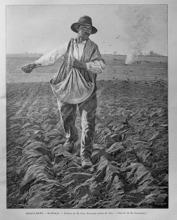 The Sower by Eugène Burnand. Salon of 1887