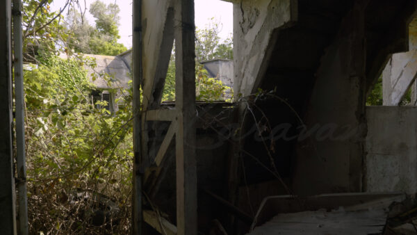 Remains of Indochinese workers' barracks, Salin de Giraud, Camargue, France
