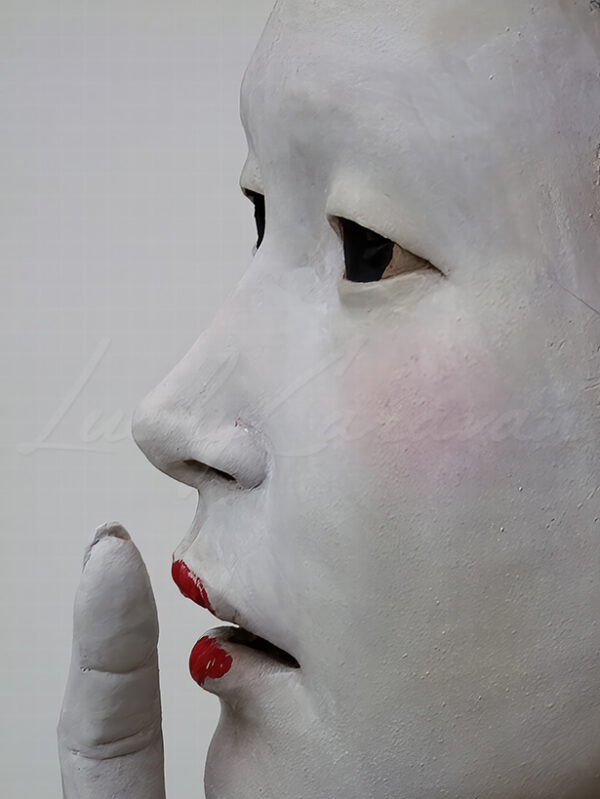 Plaster cast of a geisha