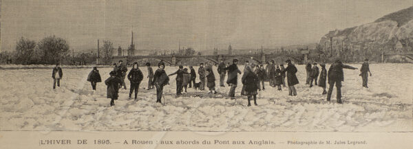Winter 1895 on the Seine in Rouen
