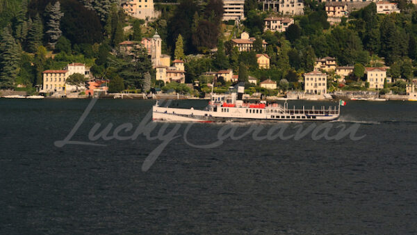 Passenger boat on Lake Como, Italy