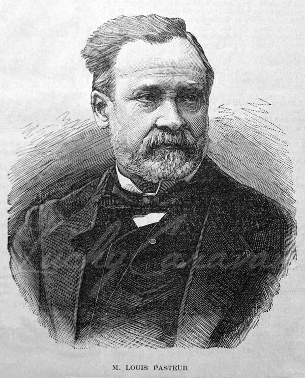 A portrait of an elderly Louis Pasteur