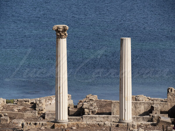 Remains of the city of Tharros in Sardinia, probably founded by the Phoenicians and then occupied by the Carthaginians, Romans, Vandals and Byzantines.