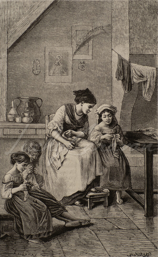 Rosa Govona's workshop for orphans