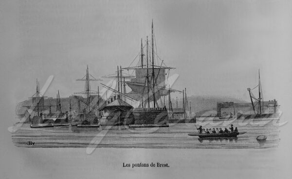 The « Pontons », floating prisons in Brest harbour