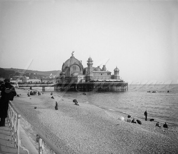 Old Casino on the pier on the Promenade des Anglais in Nice towards the end of the 19th century, France