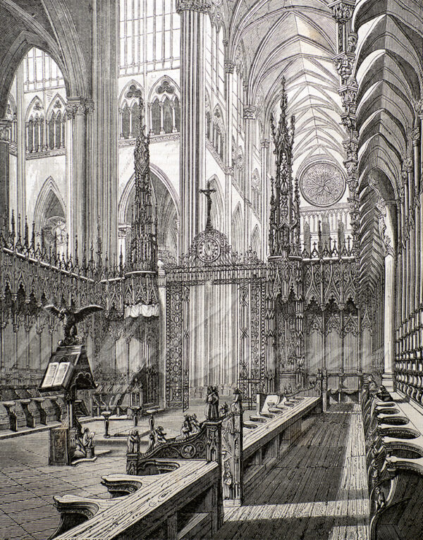 Interior view of Amiens Cathedral