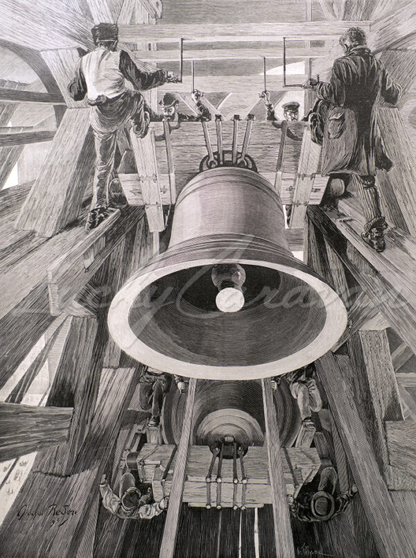 The ringing of bells at Saint-Sulpice Church in Paris, late 19th century