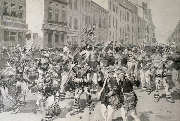 A carnival in Flanders, circa 1880