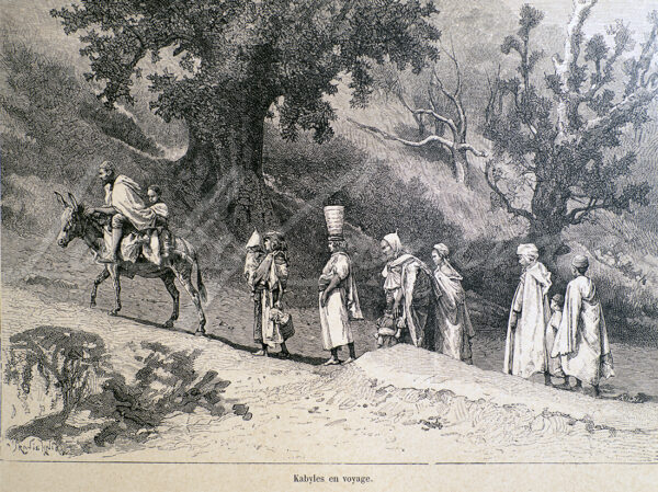 Kabyles traveling, late 19th century