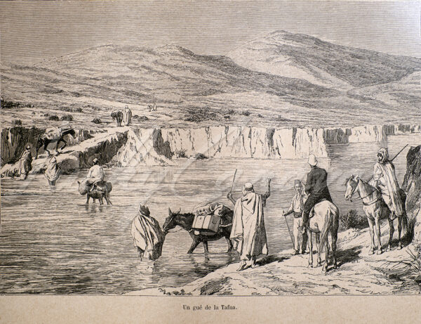 a ford on the Tafna River, late 19th century