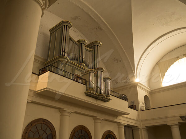 Organ of the Great Protestant Temple of Anduze, historical monument, Occitania, France