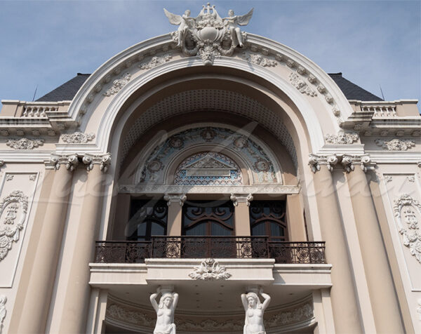 Facade of the municipal opera house in Ho Chi Minh City (Saigon), Vietnam.