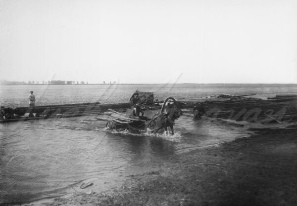 Log driving as part of forestry operations on the Amur River in Blagoveshchensk, Russia.