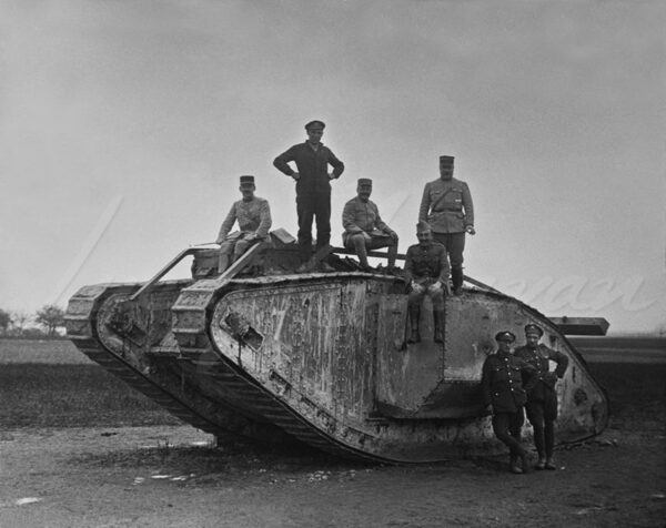 British tank during the Great War 1914-1918