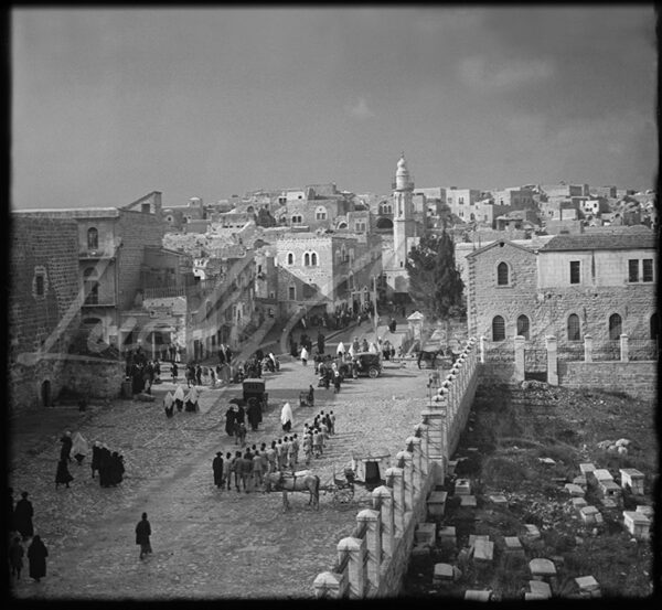 Palestine. A funeral in Bethlehem in the West Bank, circa 1920–30.