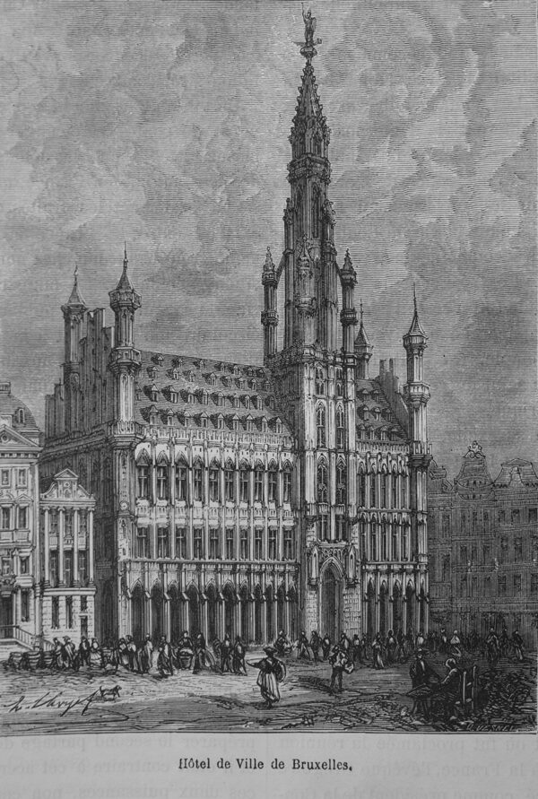 View of Brussels Town Hall, late 18th century