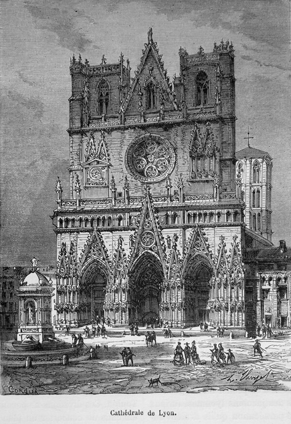 View of Saint John's Cathedral, Lyon, late 18th century
