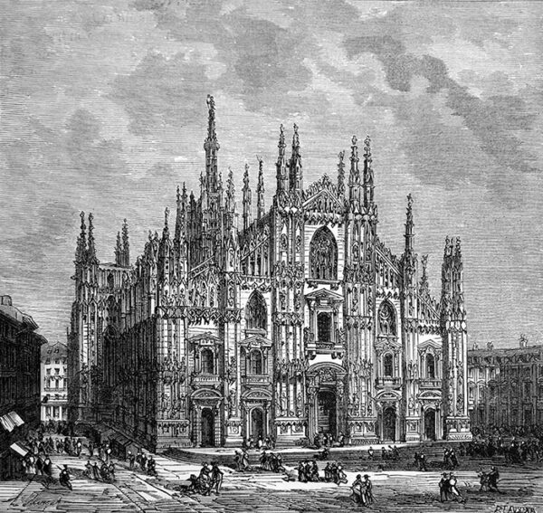 View of Milan Cathedral,  late18th century