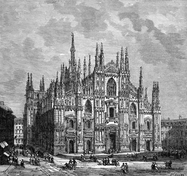 View of Milan Cathedral,  late18th century