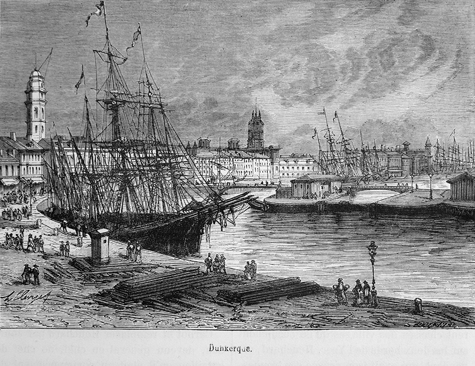 View of the Netherlands Wharf, Dunkirk, late 18th century