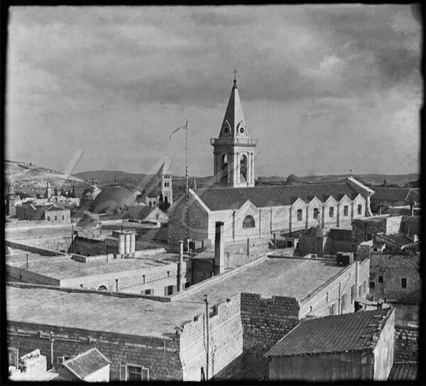 The Catholic Franciscan monastery of Saint Saviour in Jerusalem. Early 20th century.