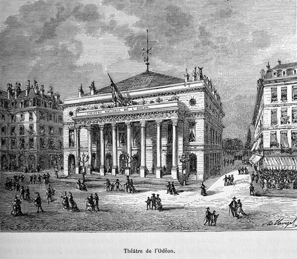 The Odéon Theatre, Paris, late 18th century