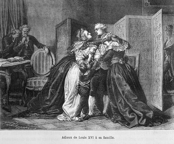Louis XVI’s farewell to his family
