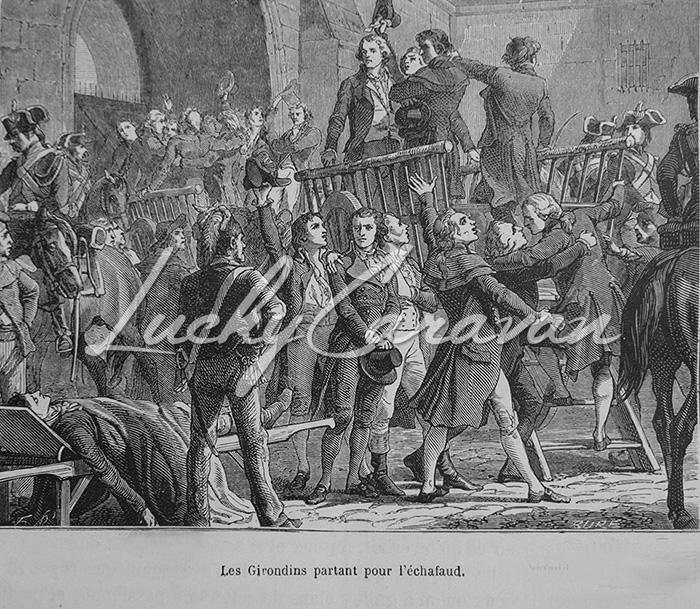 Girondins on their way to the scaffold during the Reign of Terror