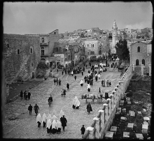 Palestine. Christmas celebrations in Bethlehem, the birthplace of Christ in the West Bank, in the early 20th century.