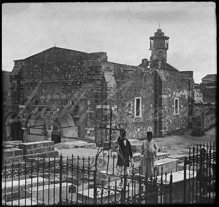 Palestine. The Greek Orthodox Church of Saint Porphyrius in Gaza, early 20th century. Consecrated in 1150, it is the oldest church still in use in the city, and the third oldest church still in use in the world.