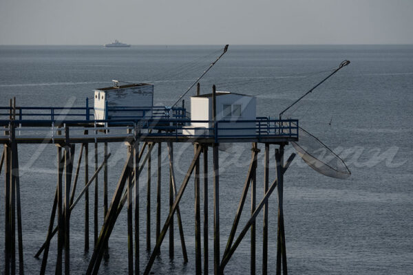 Fishermen’s huts on the Charente coast, France