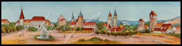 Magic lantern glass slide.