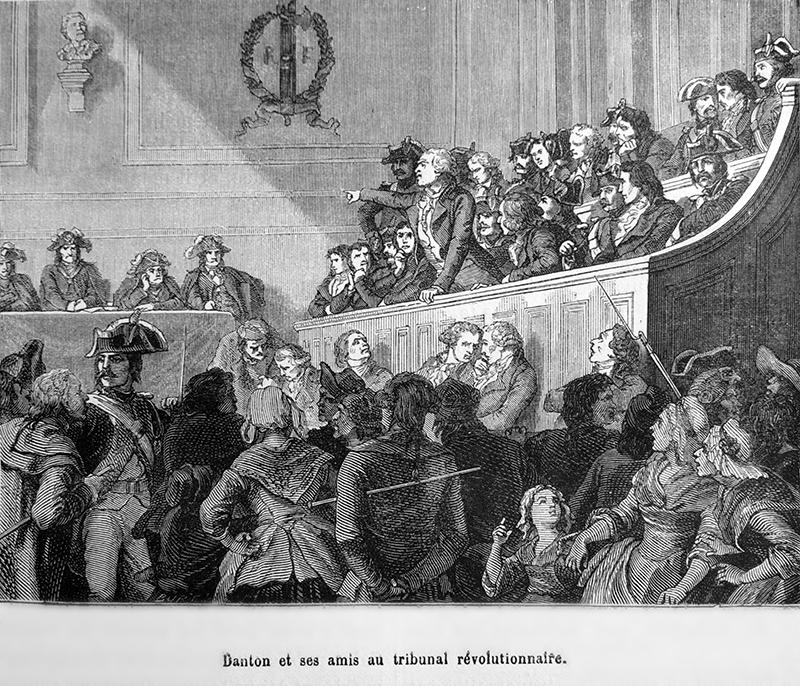 Danton before the Revolutionary Tribunal