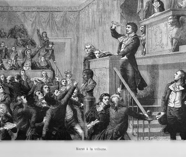 Marat at the speaker's podium