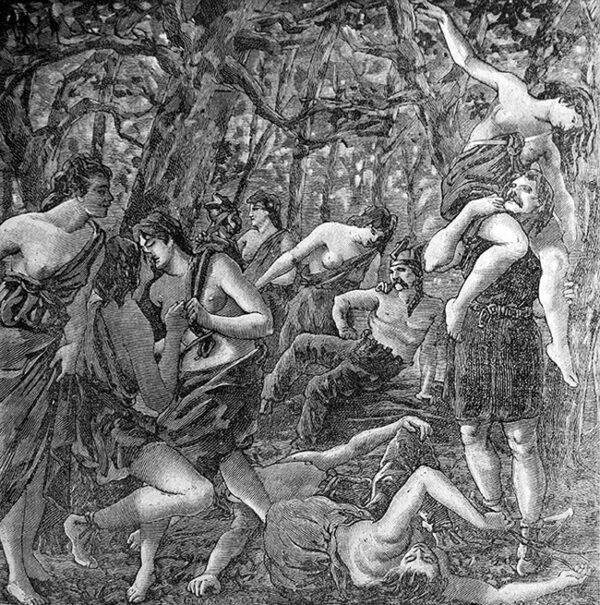 The Bagaudes, free Gauls hiding in the forest