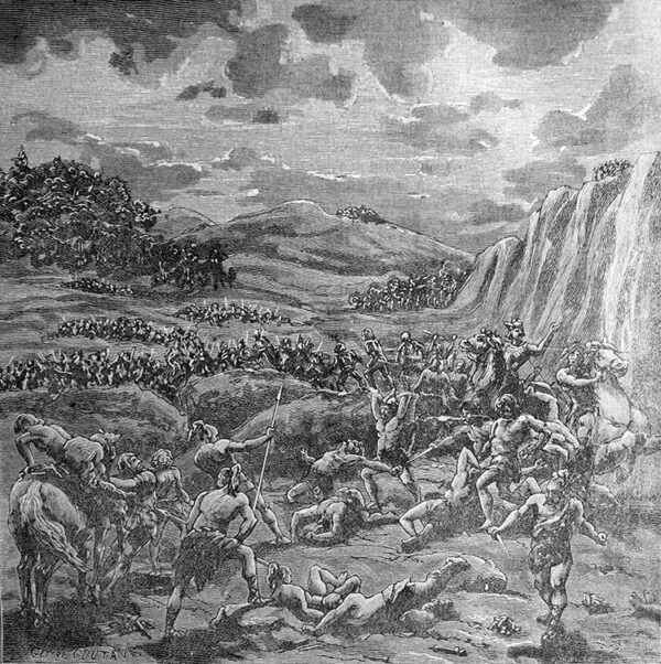 Battle between the Franks and the Gauls
