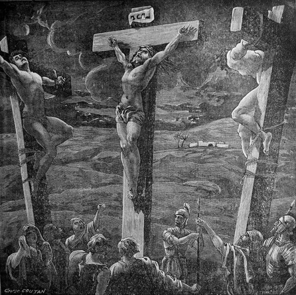 The crucifixion of Jesus