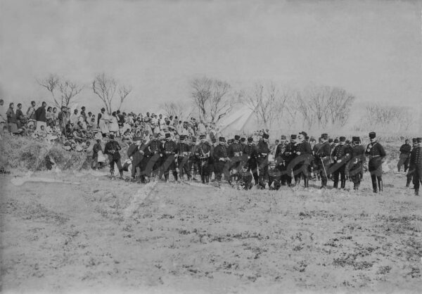 Boxer Rebellion. French volunteers defending the French concession in Shanghai, China, 1900.