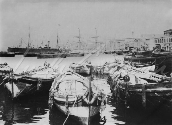The port of Smyrna in the Ottoman Empire in 1903.